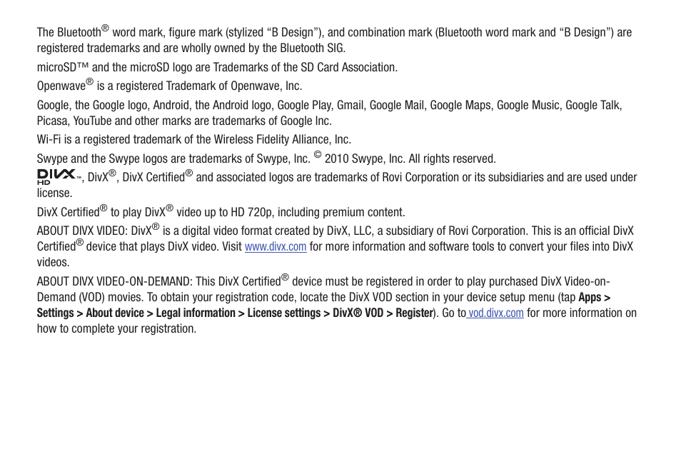 Samsung SGH-T699DABTMB User Manual | Page 5 / 344