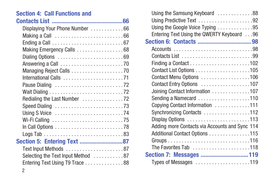 Samsung SGH-T699DABTMB User Manual | Page 8 / 344