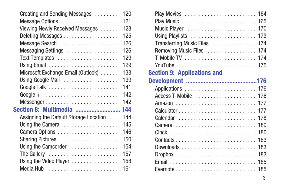 Samsung SGH-T699DABTMB User Manual | Page 9 / 344