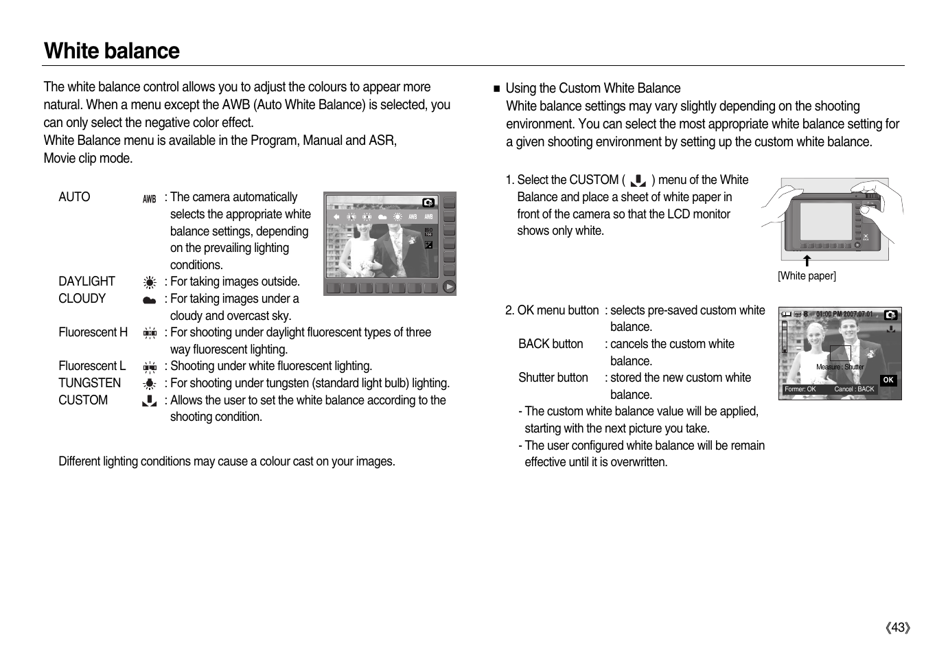 White balance | Samsung EC-NV15ZBBA-US User Manual | Page 44 / 102