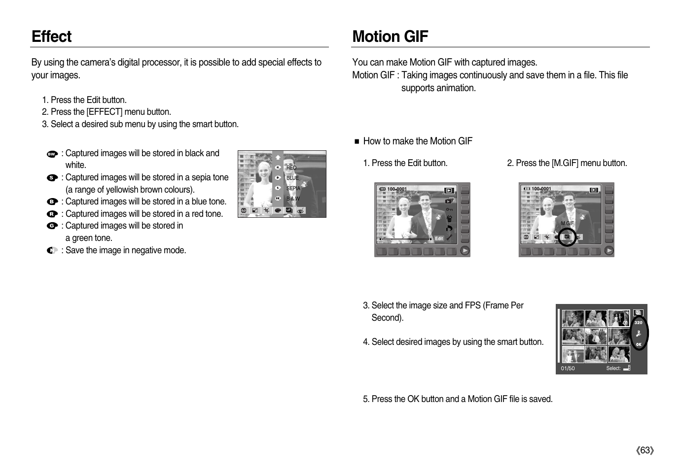 Effect motion gif | Samsung EC-NV15ZBBA-US User Manual | Page 64 / 102