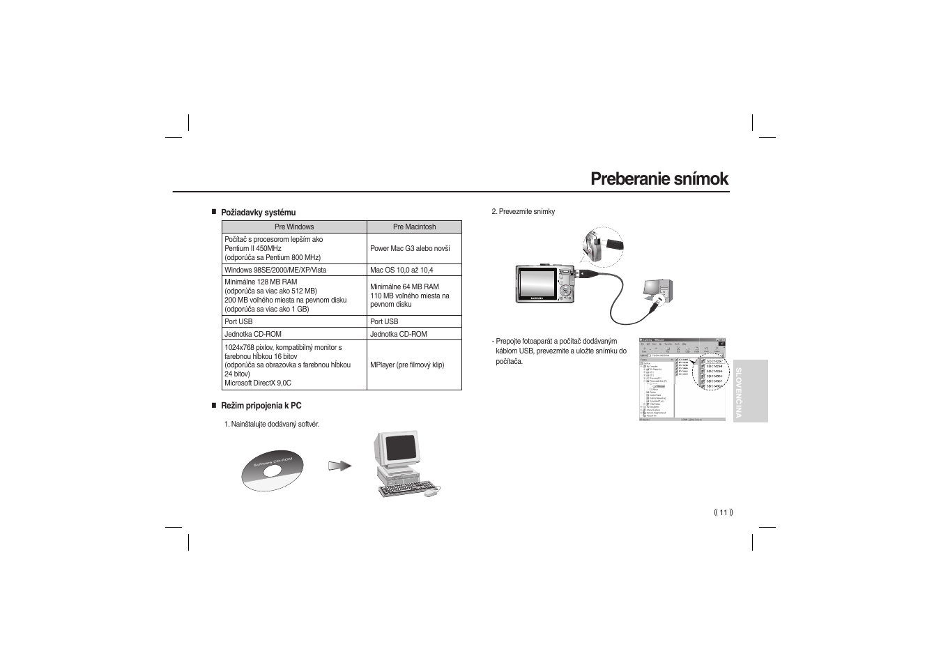 Preberanie snímok | Samsung EC-L100ZBBA-US User Manual | Page 108 / 162