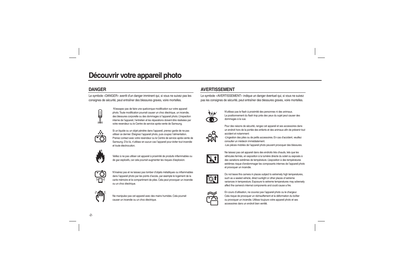 Découvrir votre appareil photo | Samsung EC-L100ZBBA-US User Manual | Page 35 / 162