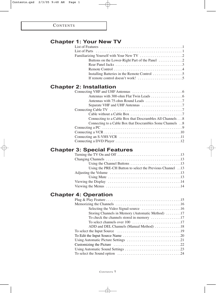 Samsung LNR1550X-XAA User Manual | Page 4 / 68