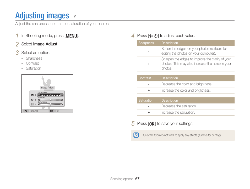 Adjusting images | Samsung EC-WB100ZBABUS User Manual | Page 68 / 125