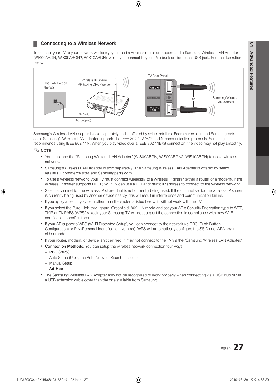 Samsung UN40C6300SFXZA User Manual | Page 27 / 104