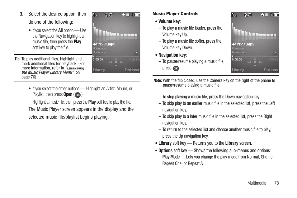 Music player controls | Samsung SCH-R460WRACRI User Manual | Page 81 / 153