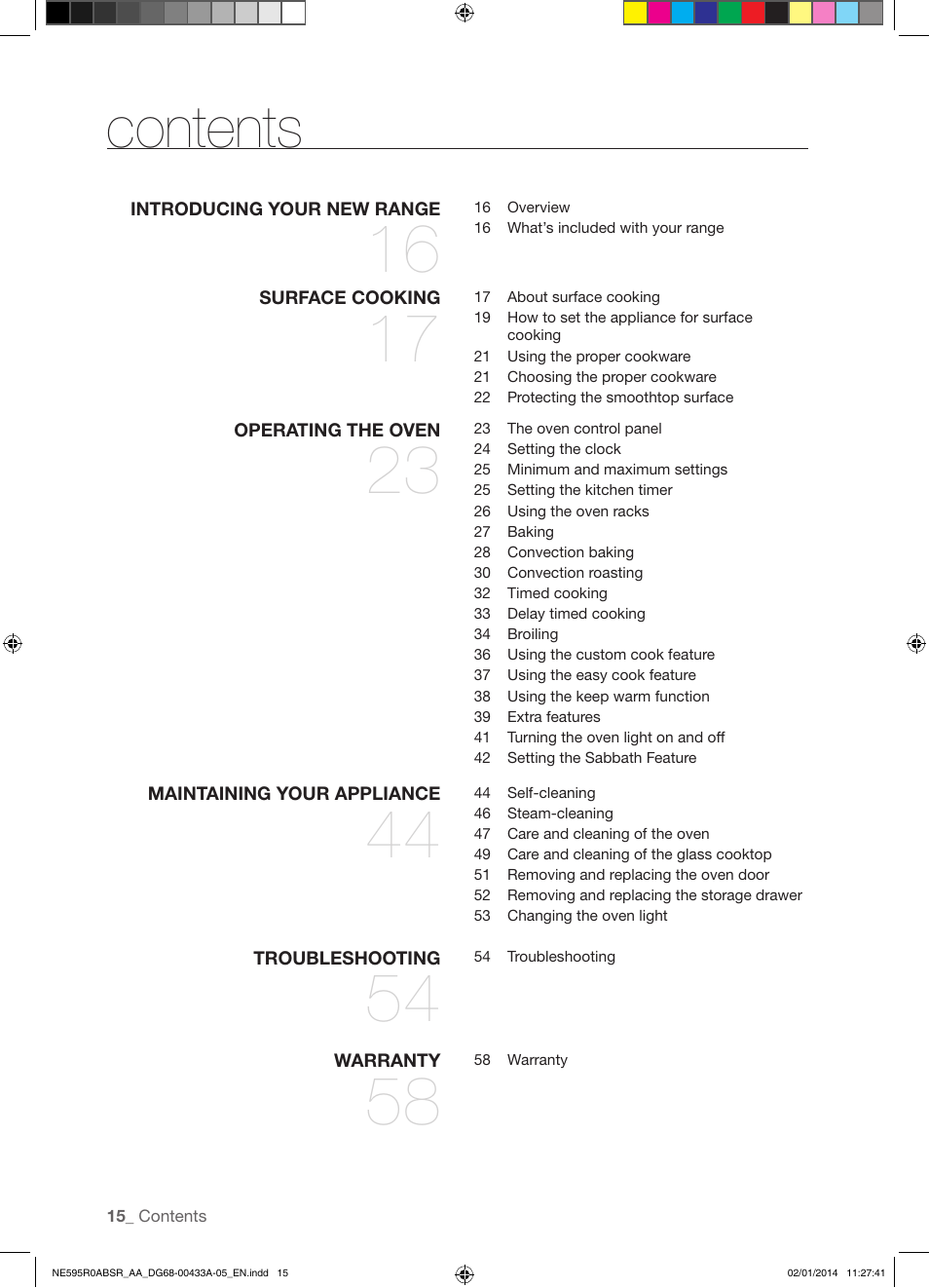 Samsung NE595R0ABSR-AA User Manual | Page 16 / 60