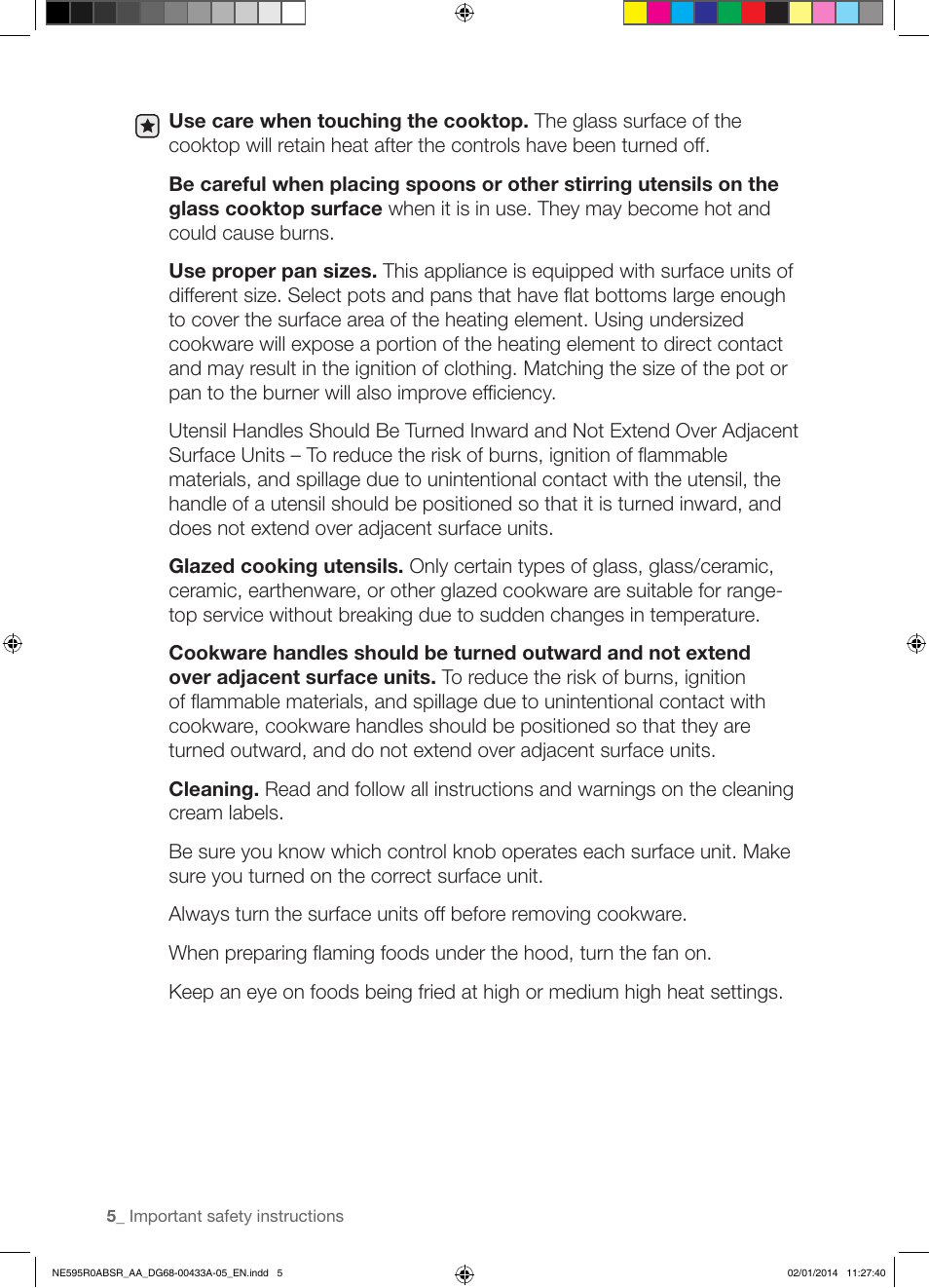 Samsung NE595R0ABSR-AA User Manual | Page 6 / 60