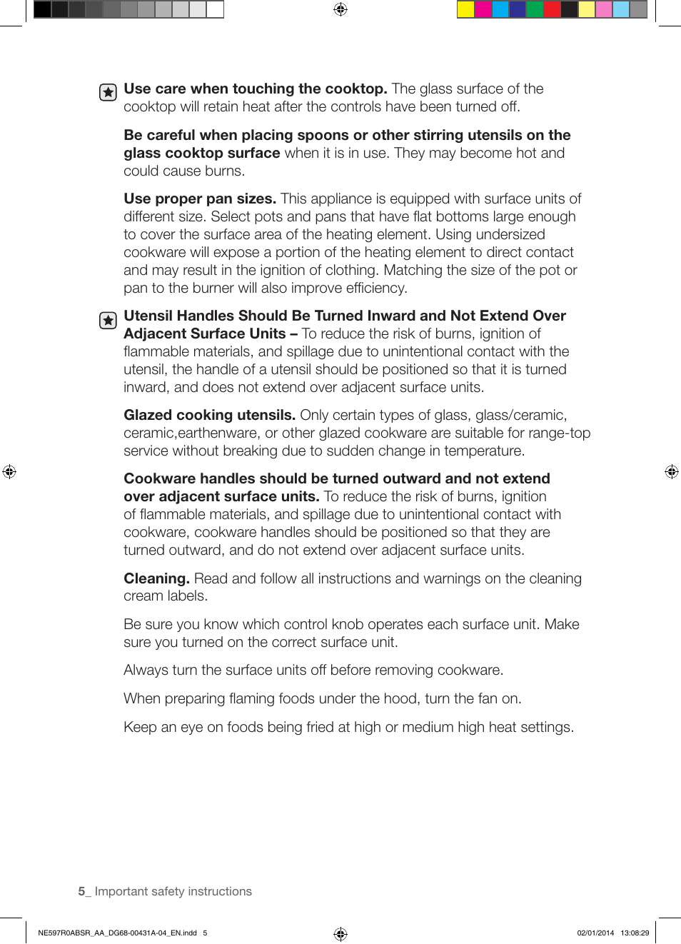 Samsung NE597R0ABSR-AA User Manual | Page 6 / 64