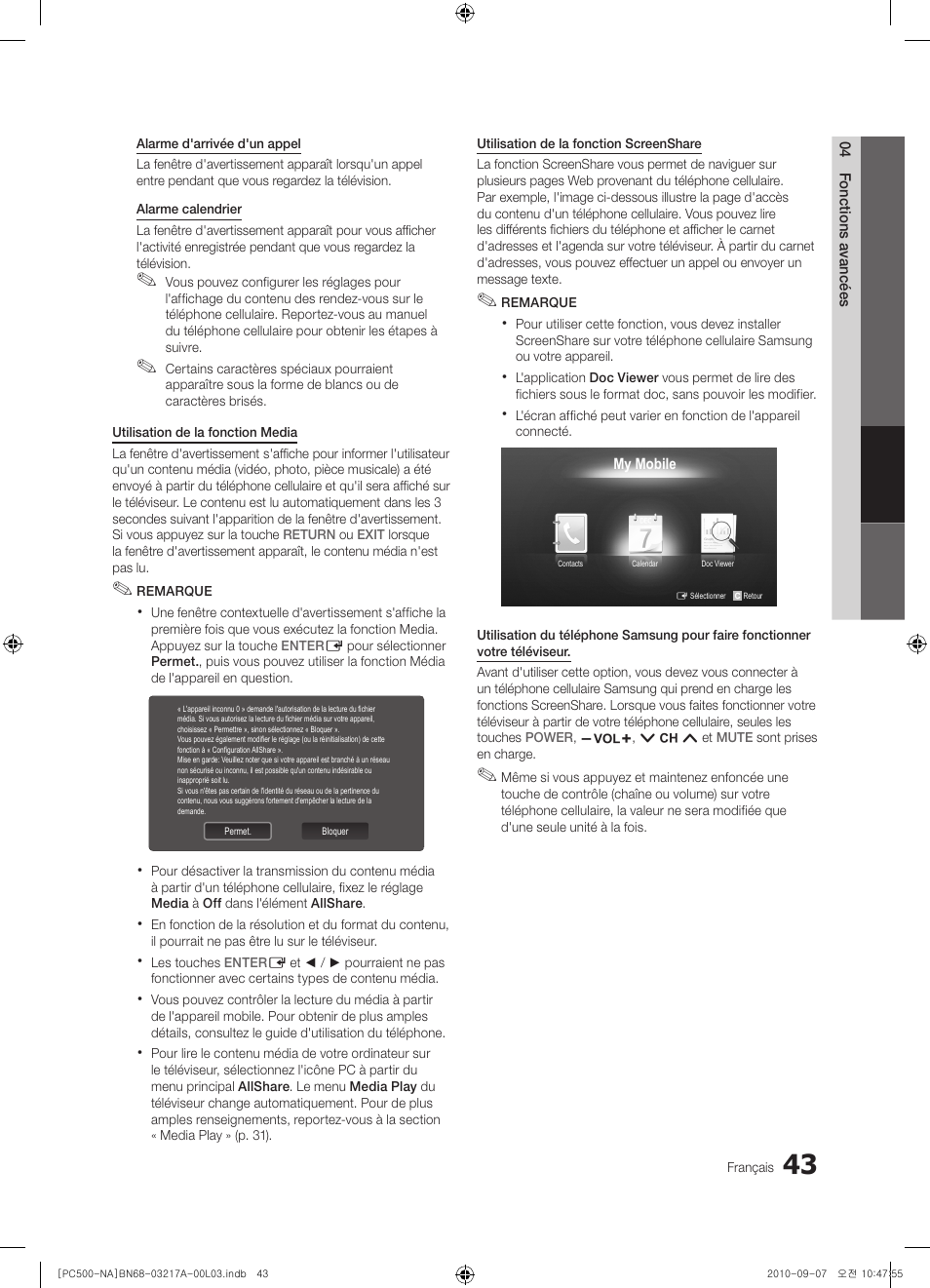 Samsung PN58C500G2FXZA User Manual | Page 147 / 156