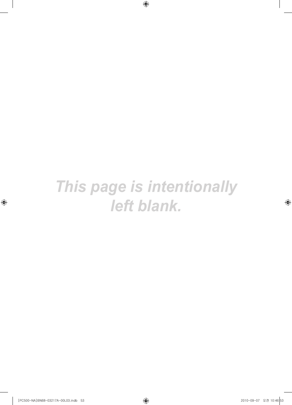 This page is intentionally left blank | Samsung PN58C500G2FXZA User Manual | Page 53 / 156