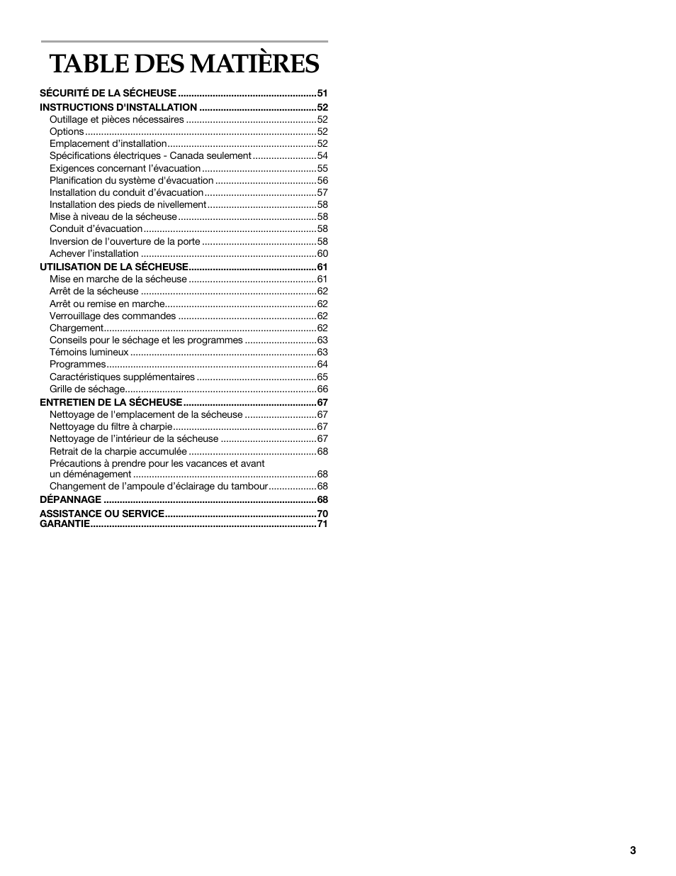 KITCHENAID YKEHS01P User Manual | Page 3 / 72