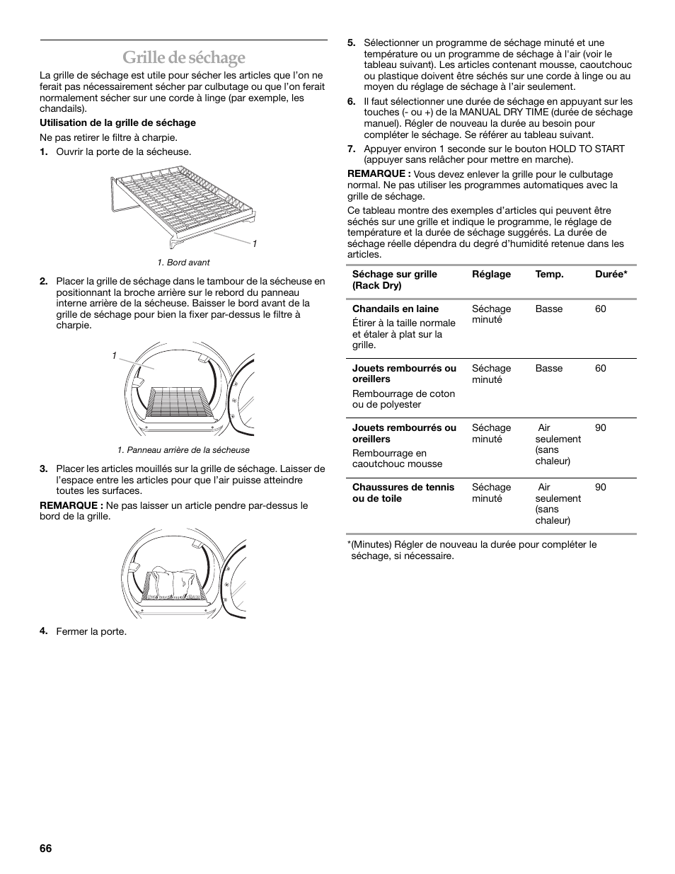 Grille de séchage | KITCHENAID YKEHS01P User Manual | Page 66 / 72