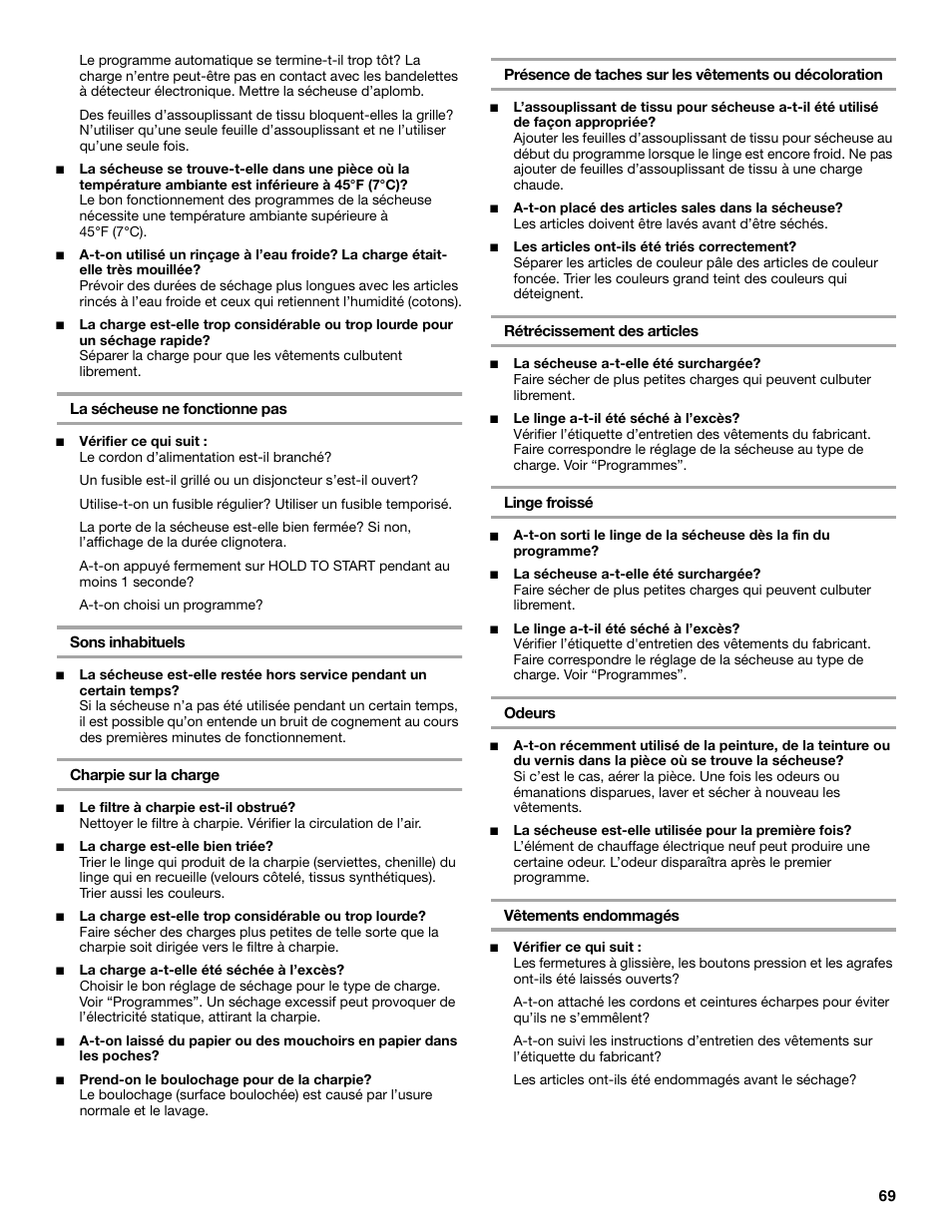 KITCHENAID YKEHS01P User Manual | Page 69 / 72