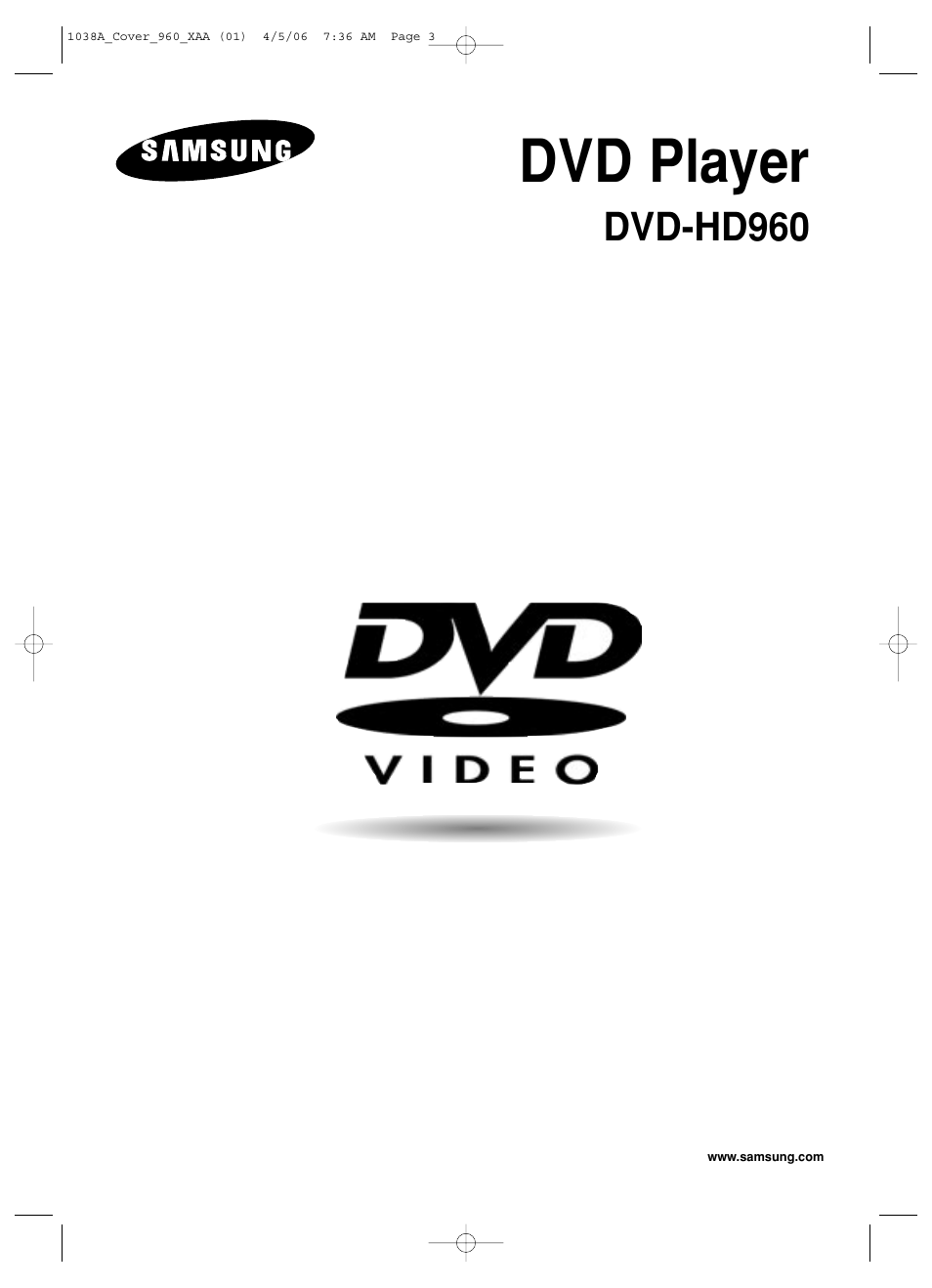 Samsung DVD-HD960-XAA User Manual | 64 pages