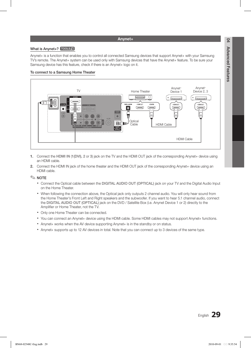 Samsung LN52C530F1FXZA User Manual | Page 29 / 40