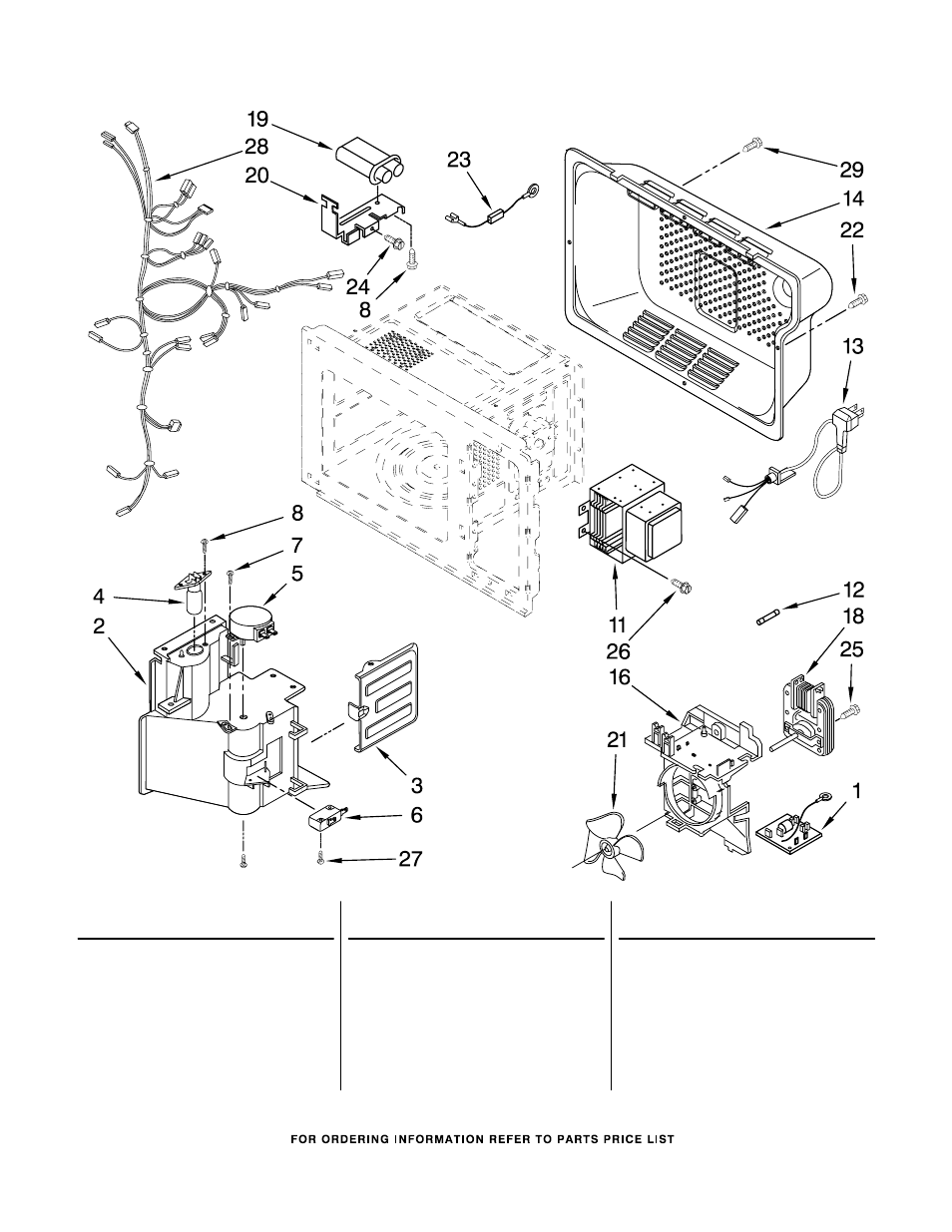 Oven interior, Oven interior parts | Amana AMC7159TAB0 User Manual | Page 3 / 8