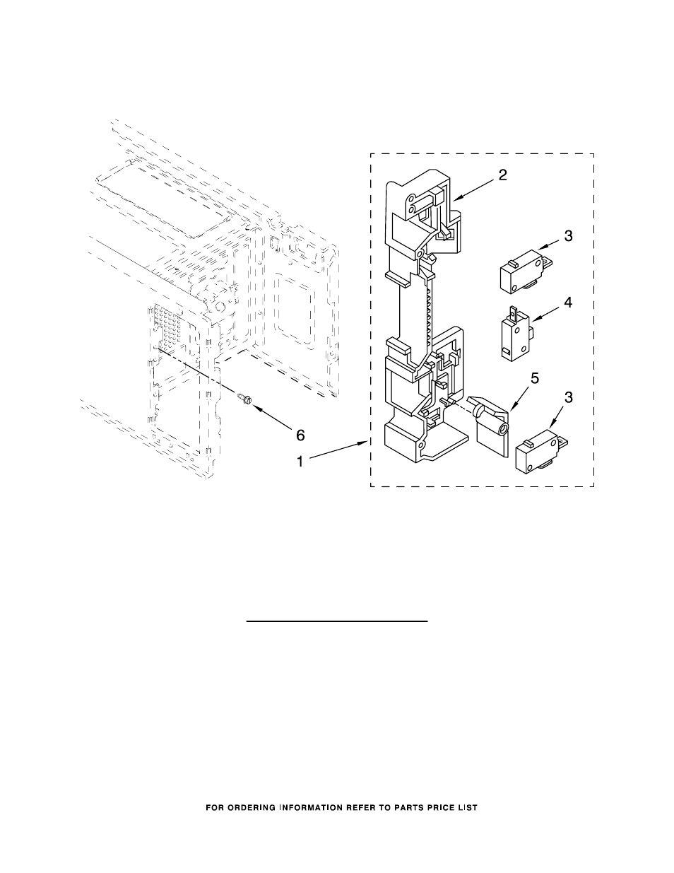 Latch board, Latch board parts | Amana AMC7159TAB0 User Manual | Page 6 / 8