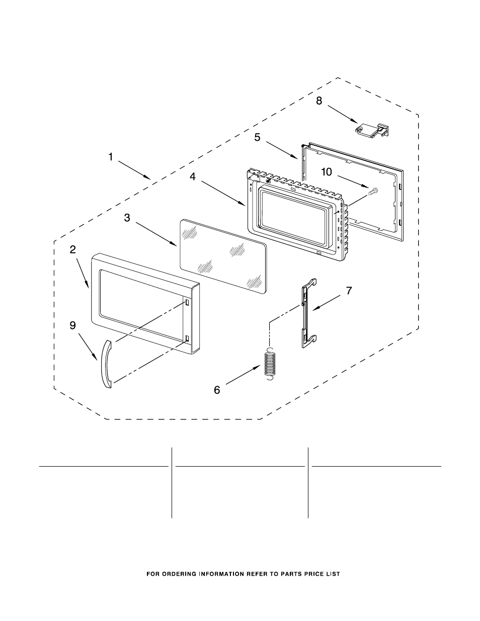 Oven door, Oven door parts | Amana AMC7159TAB0 User Manual | Page 8 / 8