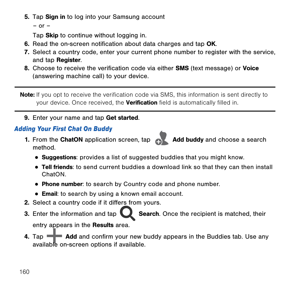 Samsung SM-G386TZKATMB User Manual | Page 160 / 313