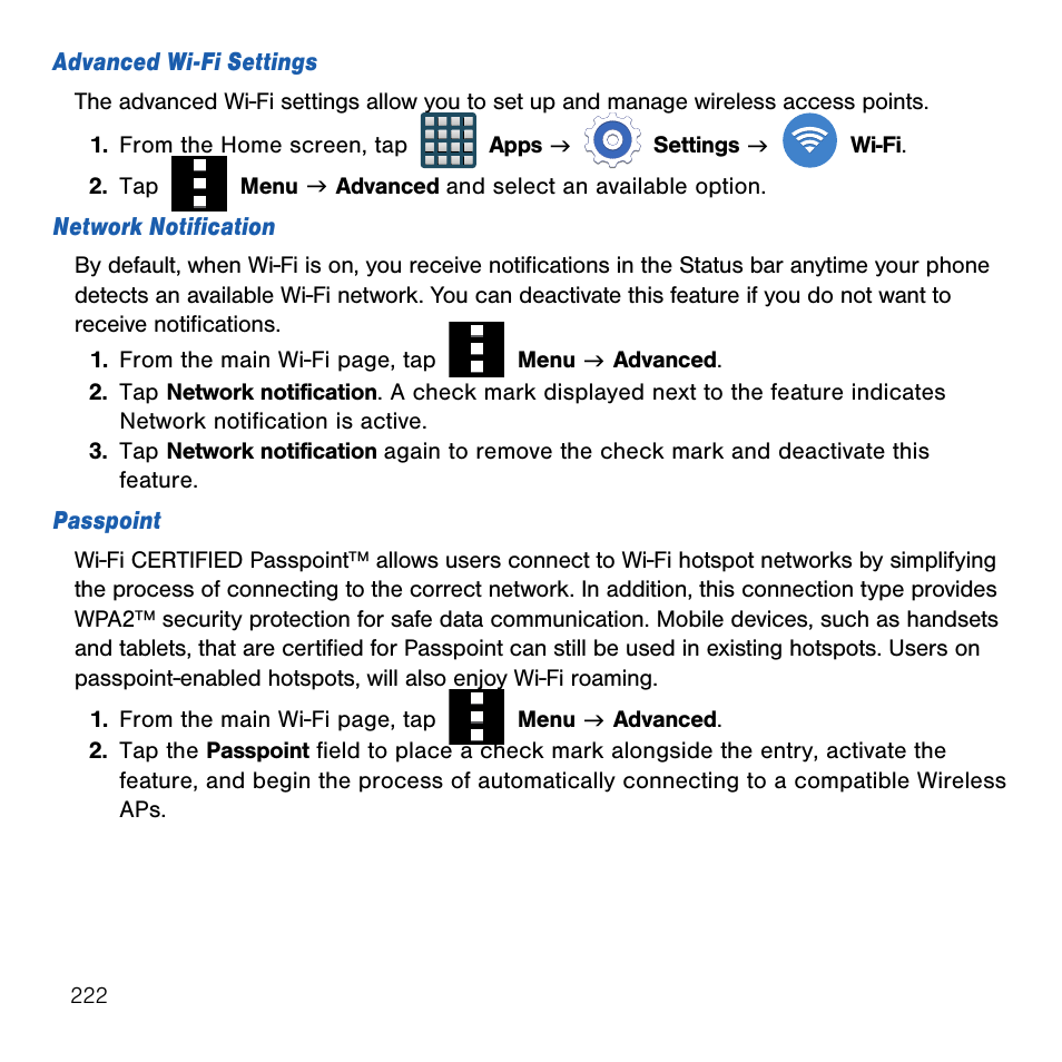 Samsung SM-G386TZKATMB User Manual | Page 222 / 313