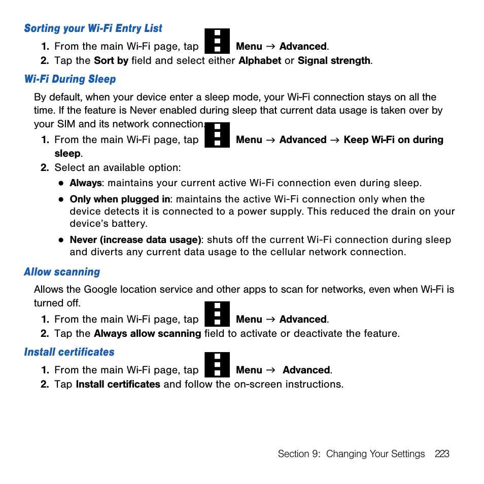 Samsung SM-G386TZKATMB User Manual | Page 223 / 313