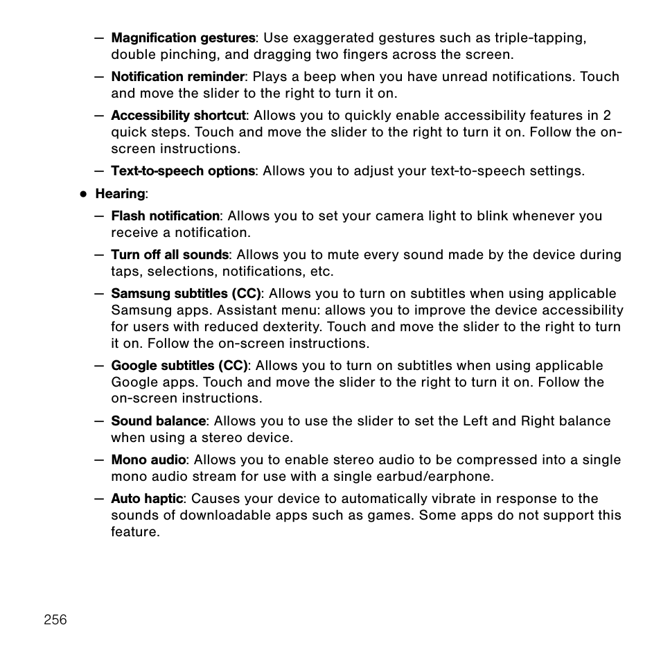 Samsung SM-G386TZKATMB User Manual | Page 256 / 313