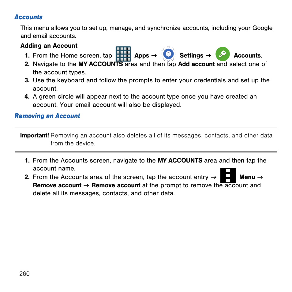 Samsung SM-G386TZKATMB User Manual | Page 260 / 313