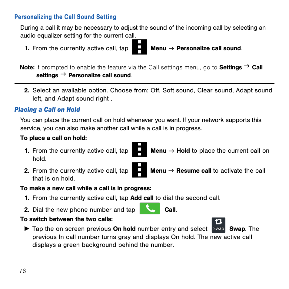 Samsung SM-G386TZKATMB User Manual | Page 76 / 313