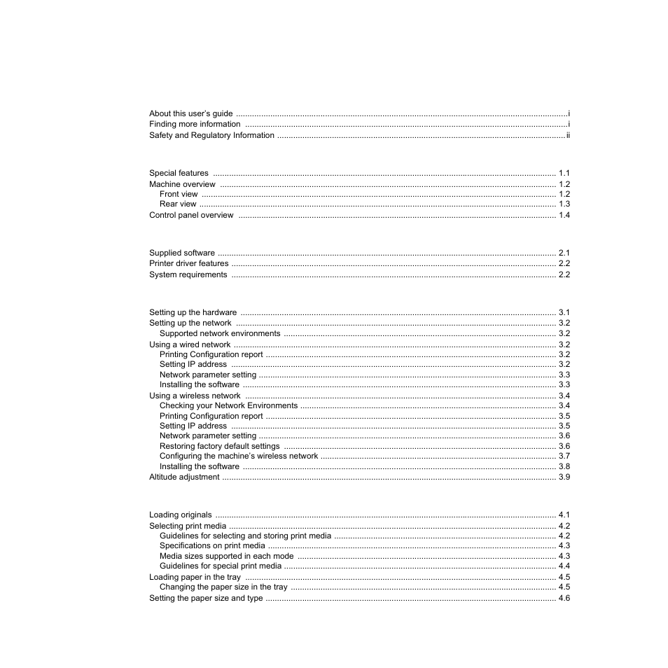 Samsung SCX-4500W-XAA User Manual | Page 5 / 112