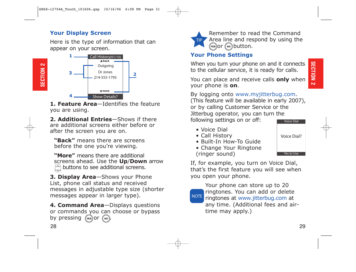 Samsung SPH-A110ZWADYN User Manual | Page 16 / 70