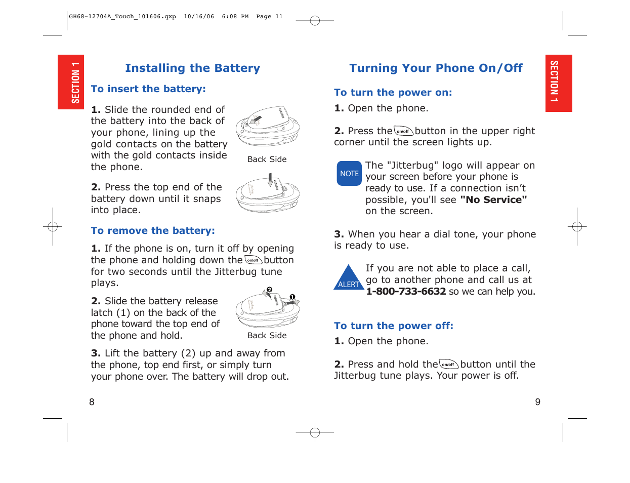 Samsung SPH-A110ZWADYN User Manual | Page 6 / 70