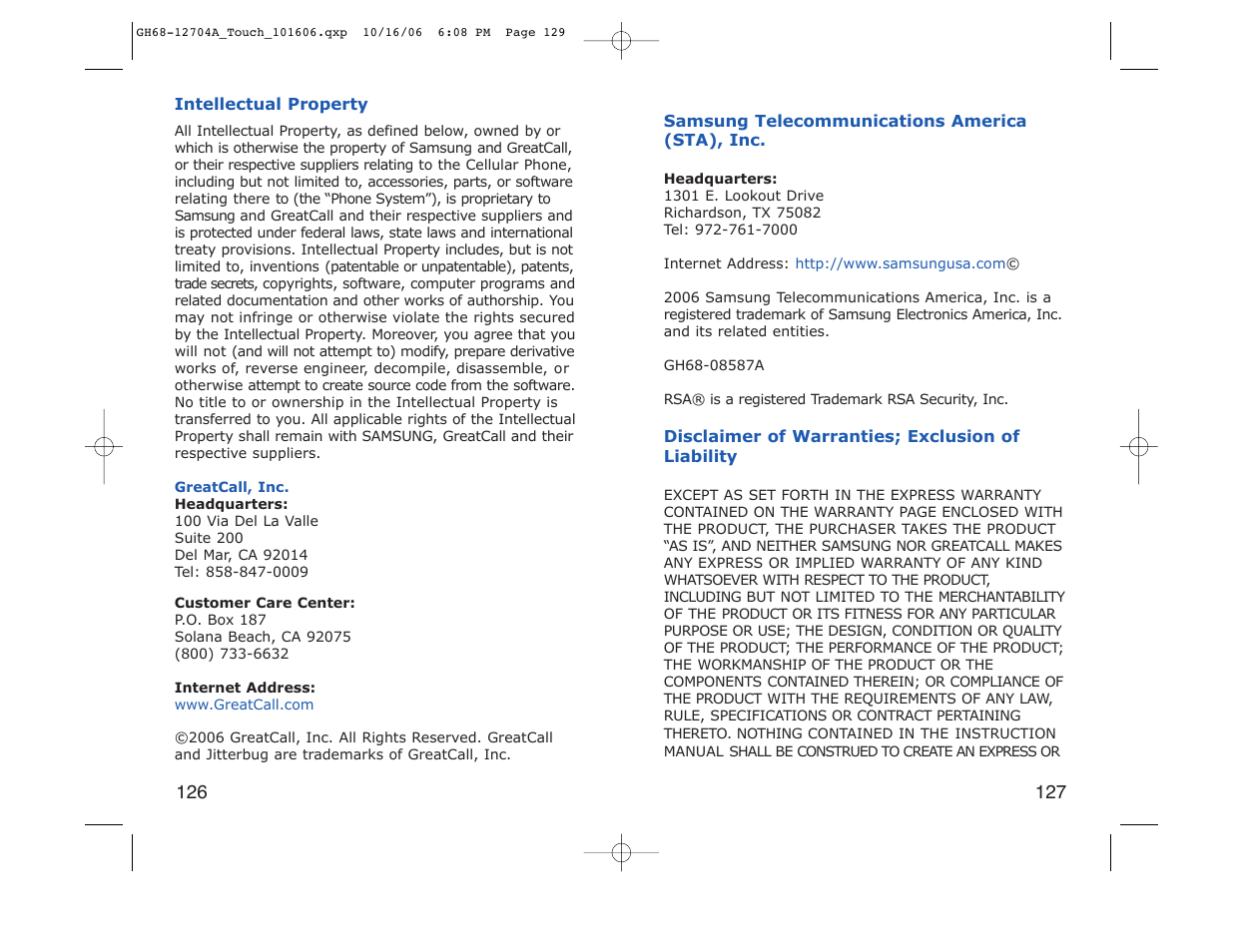 Samsung SPH-A110ZWADYN User Manual | Page 65 / 70