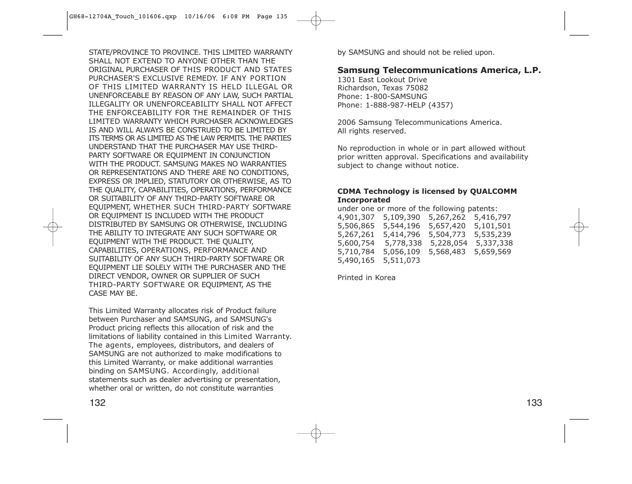 Samsung SPH-A110ZWADYN User Manual | Page 68 / 70