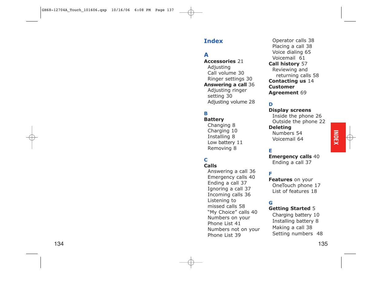 Samsung SPH-A110ZWADYN User Manual | Page 69 / 70