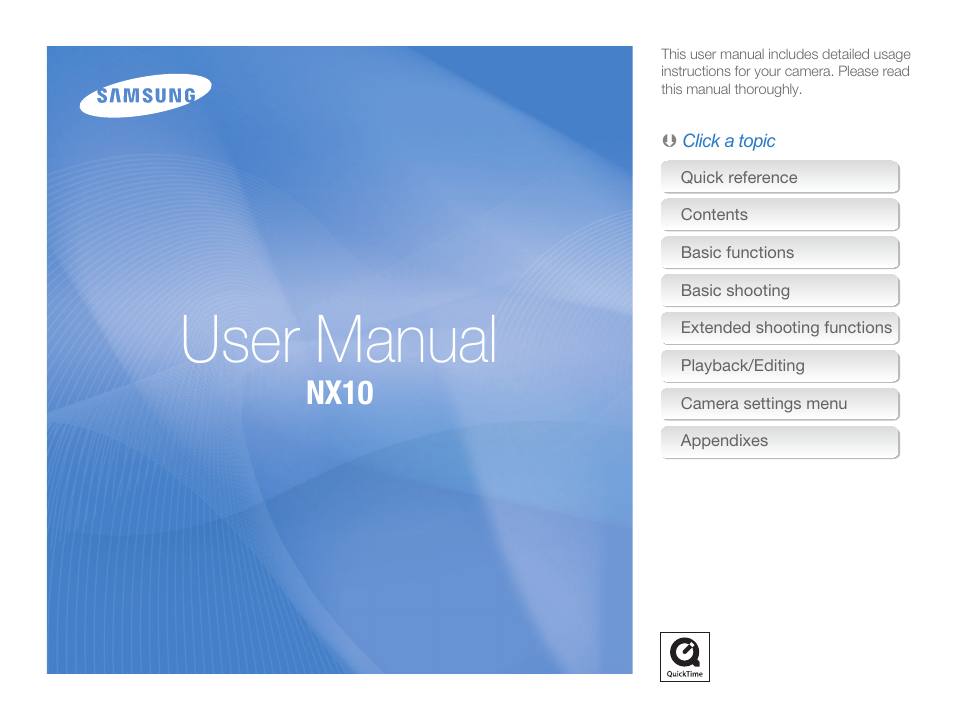 Samsung ES-NX10ZZSEB User Manual | 129 pages