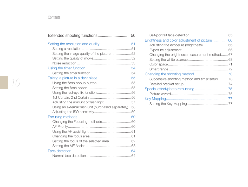 Samsung ES-NX10ZZSEB User Manual | Page 10 / 129