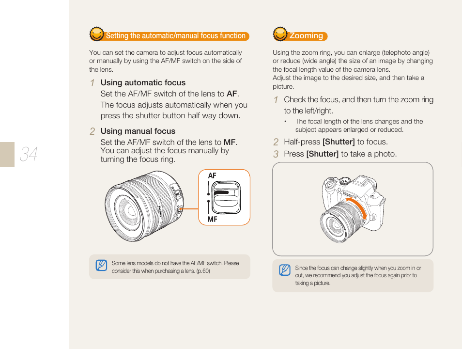 Samsung ES-NX10ZZSEB User Manual | Page 34 / 129