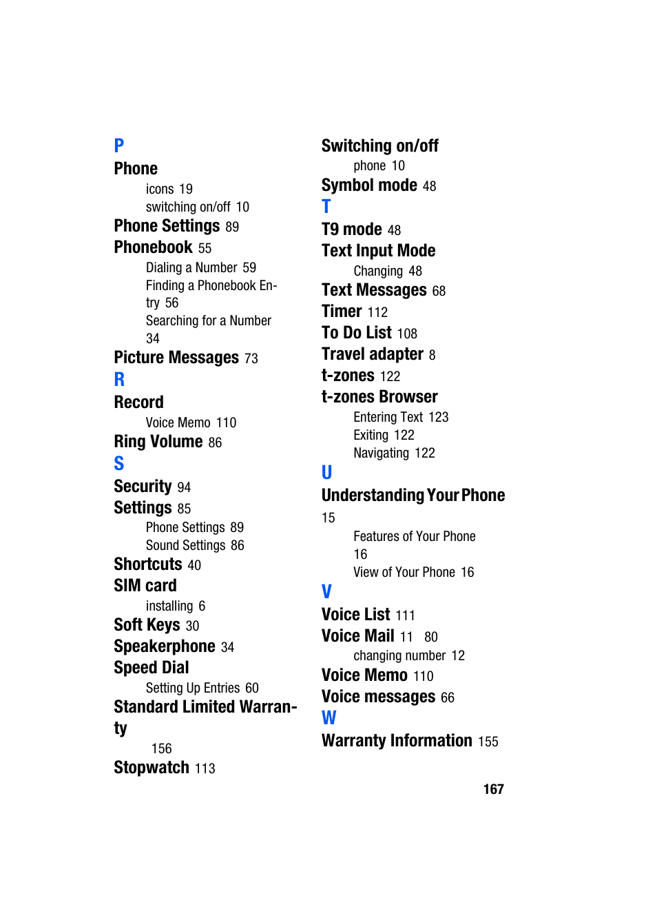 Samsung SGH-X495IBBTMB User Manual | Page 171 / 172