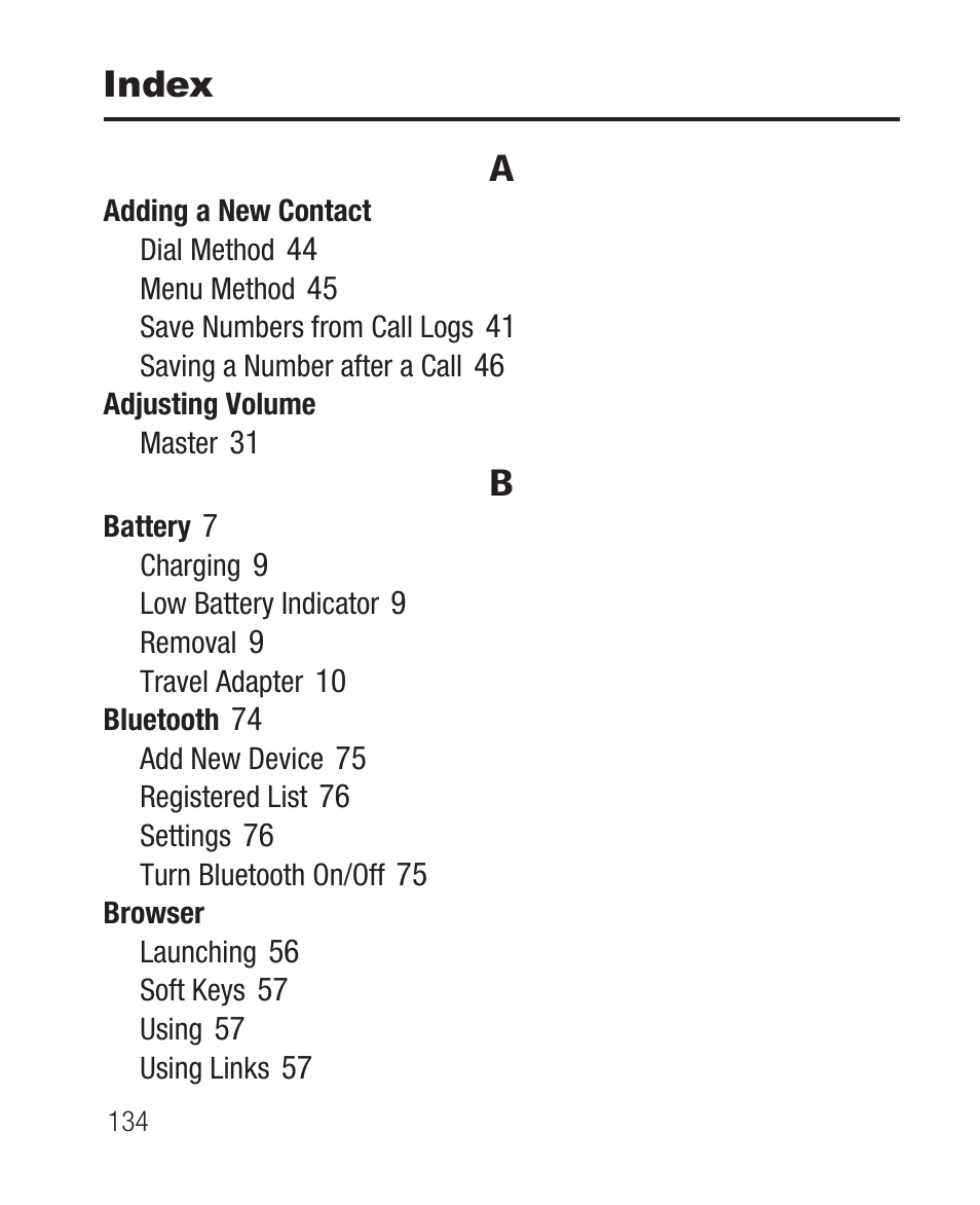 Index | Samsung SCH-R631DWACRI User Manual | Page 138 / 145