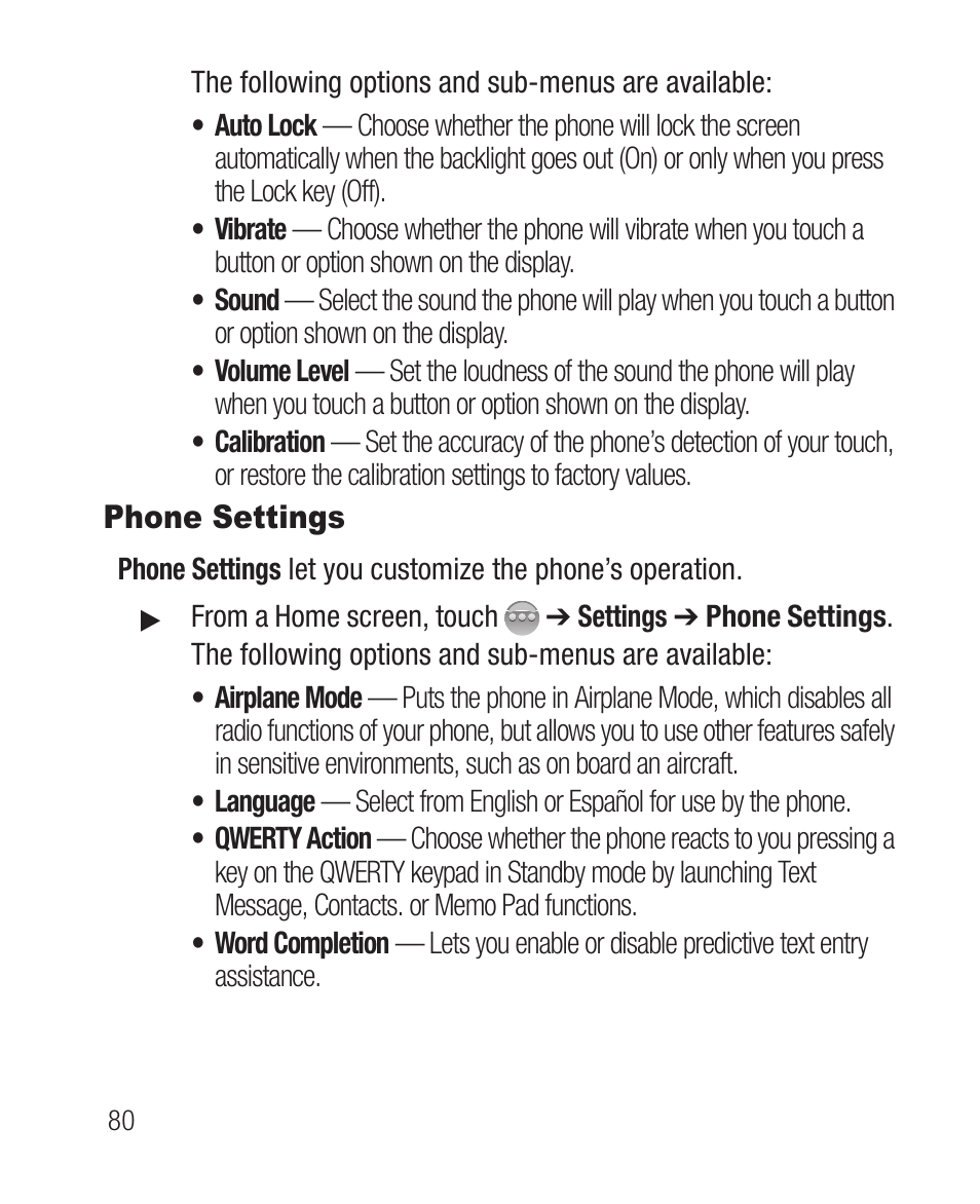 Phone settings | Samsung SCH-R631DWACRI User Manual | Page 84 / 145