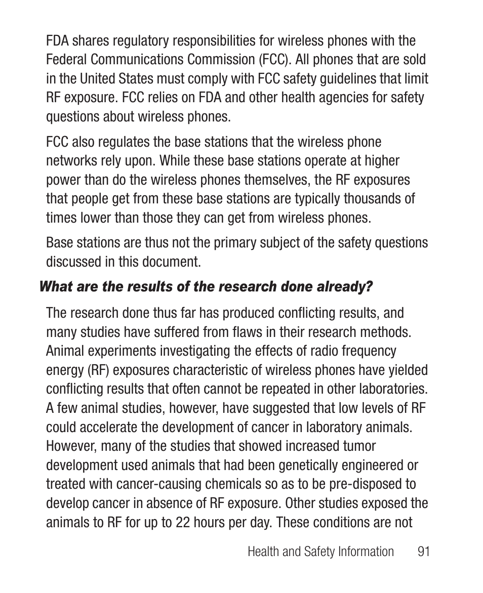 What are the results of the research done already | Samsung SCH-R631DWACRI User Manual | Page 95 / 145