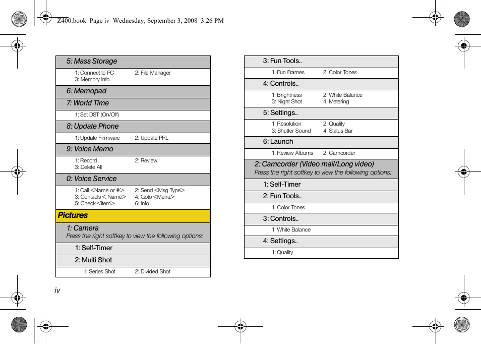 Pictures | Samsung SPH-Z400DAASPR User Manual | Page 10 / 214