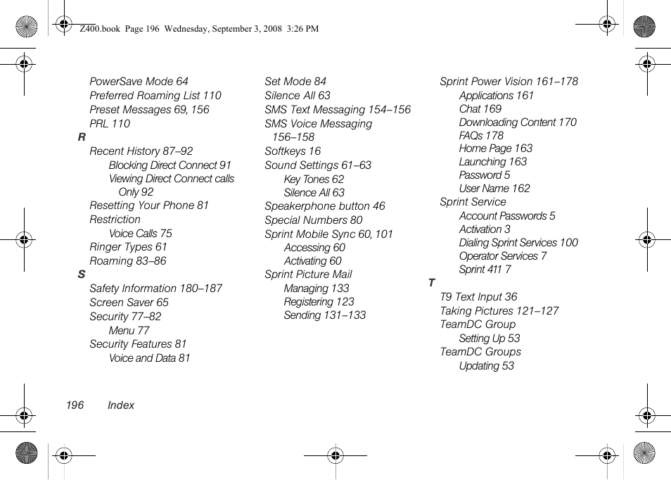 Samsung SPH-Z400DAASPR User Manual | Page 213 / 214