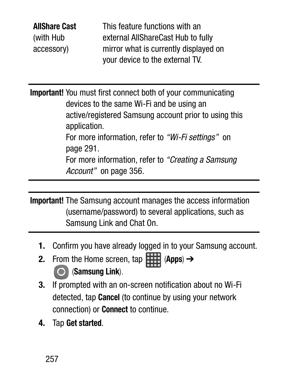 Samsung SM-S890LZKATFN User Manual | Page 264 / 459