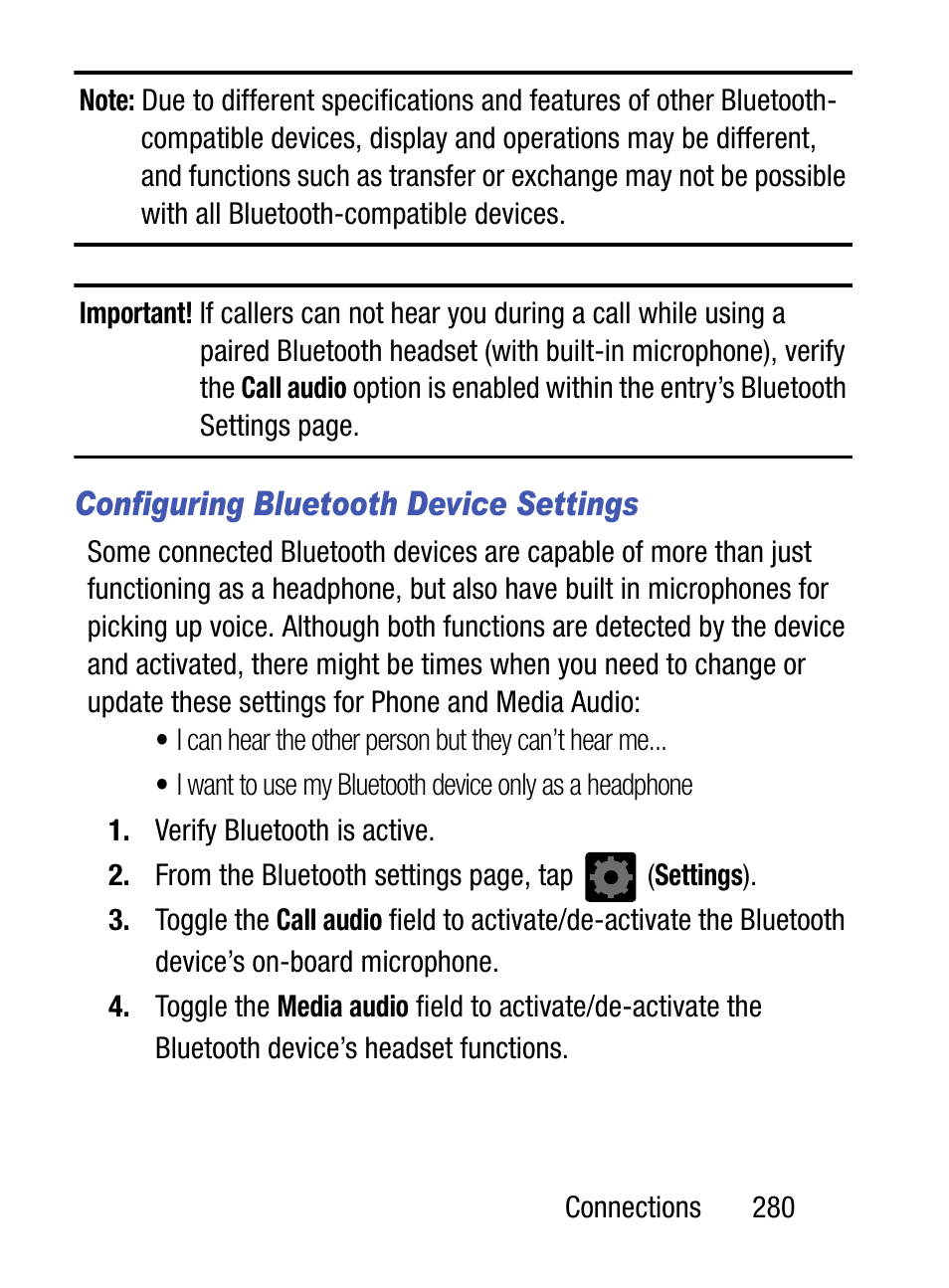 Configuring bluetooth device settings | Samsung SM-S890LZKATFN User Manual | Page 287 / 459