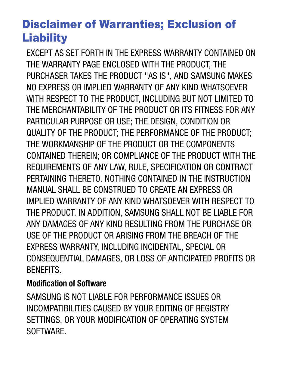 Disclaimer of warranties; exclusion of liability | Samsung SM-S890LZKATFN User Manual | Page 3 / 459