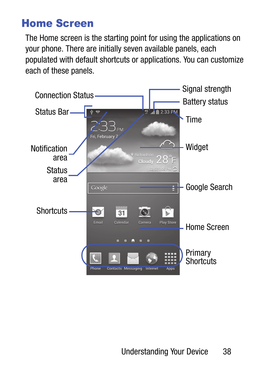 Home screen | Samsung SM-S890LZKATFN User Manual | Page 45 / 459