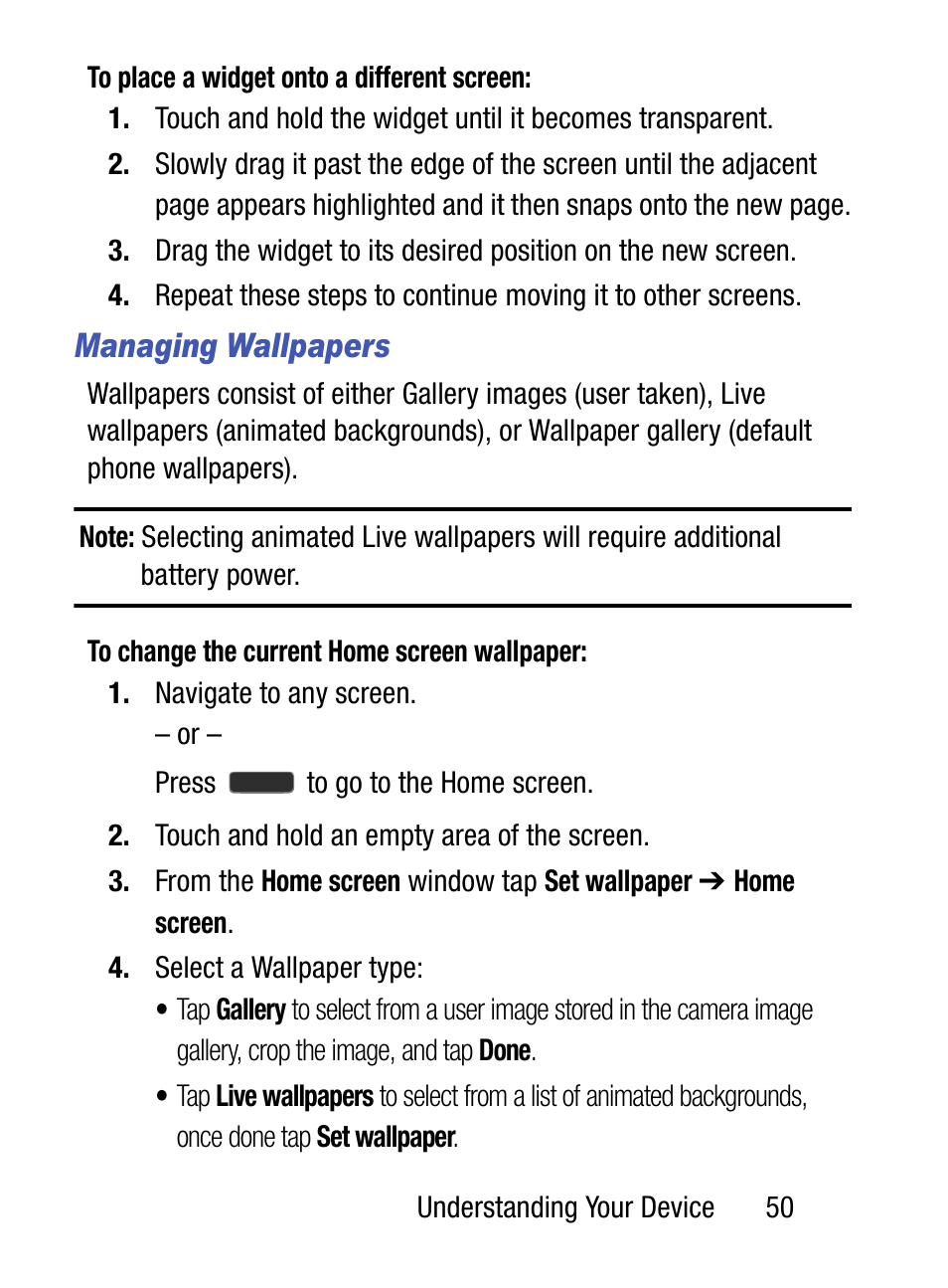 Managing wallpapers | Samsung SM-S890LZKATFN User Manual | Page 57 / 459